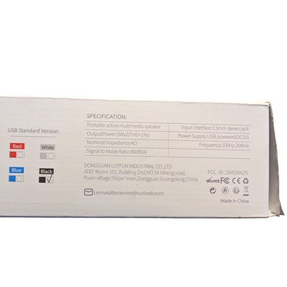 LENRUE Wired USB-Powered Computer Speaker A39 Pro in Black - Picture 3 of 4